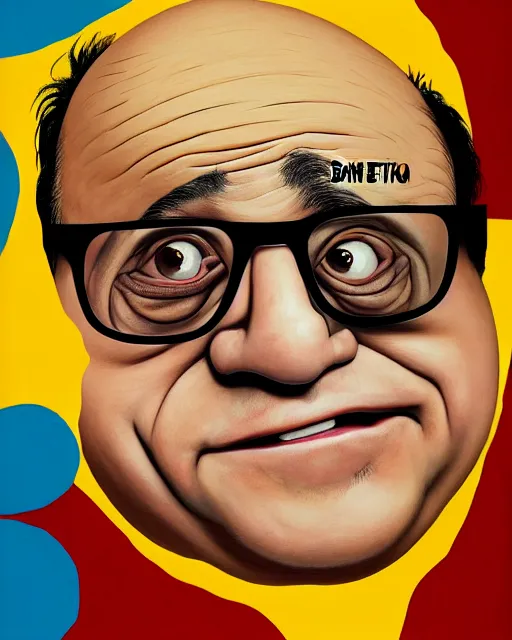 Image similar to painting portrait of danny devito as an egg, cartoon, warm lighting, danny devito has an egg body, movie poster, illustration by bartek fedyczak, erak note, tooth wu, neil richards, kan liu, siwoo kim, jisu choe, trending on art station