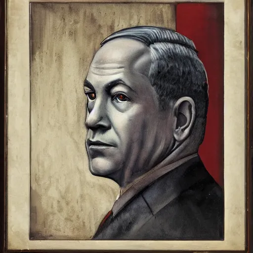 Prompt: ! dream portrait of benjamin netanyahu, vanitas. memento mori