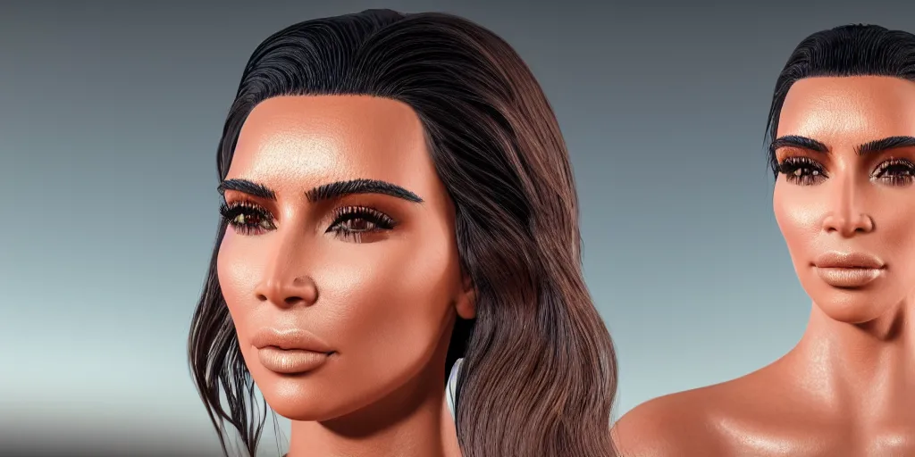 Prompt: macro portrait photograph of a glowing kim kardashian, sparkling, ultra realistic, unreal 5 engine render, octane render, digital painting, smooth, elegant, pop art style, 8 k, 3 5 mm film grain,