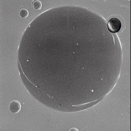 Prompt: 1900s photo from space of theMars inside a oil bubble, damaged, NASA