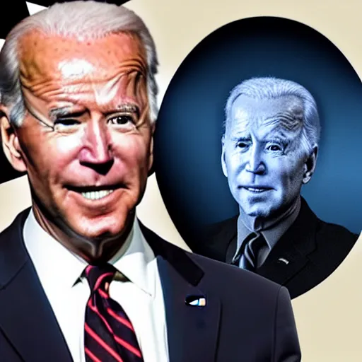 Image similar to Joe Biden as a skin walker