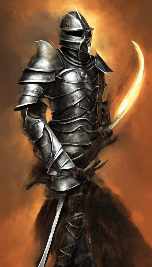 Image similar to warrior knight portrait