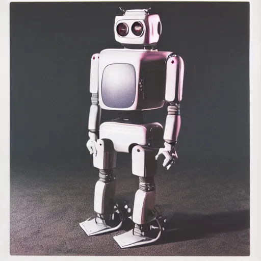 Prompt: Portrait of a Robot by stanley kubrick, shot by 35mm film color photography