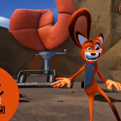 Prompt: Nick Wilde stars in this gritty near-future game by Valve Software in which the Black Mesa Research Facility is overtaken by hostile aliens.