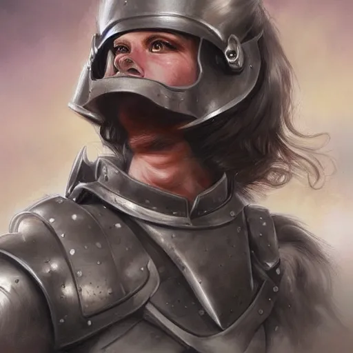 Image similar to a british longhair sodier with armor in the war, by stanely artgerm