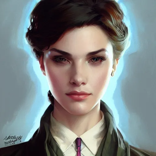 Image similar to portrait of a detective in 80\'s, elegant, intricate, headshot, highly detailed, digital painting, artstation, concept art, sharp focus, illustration, art by artgerm and greg rutkowski and alphonse mucha