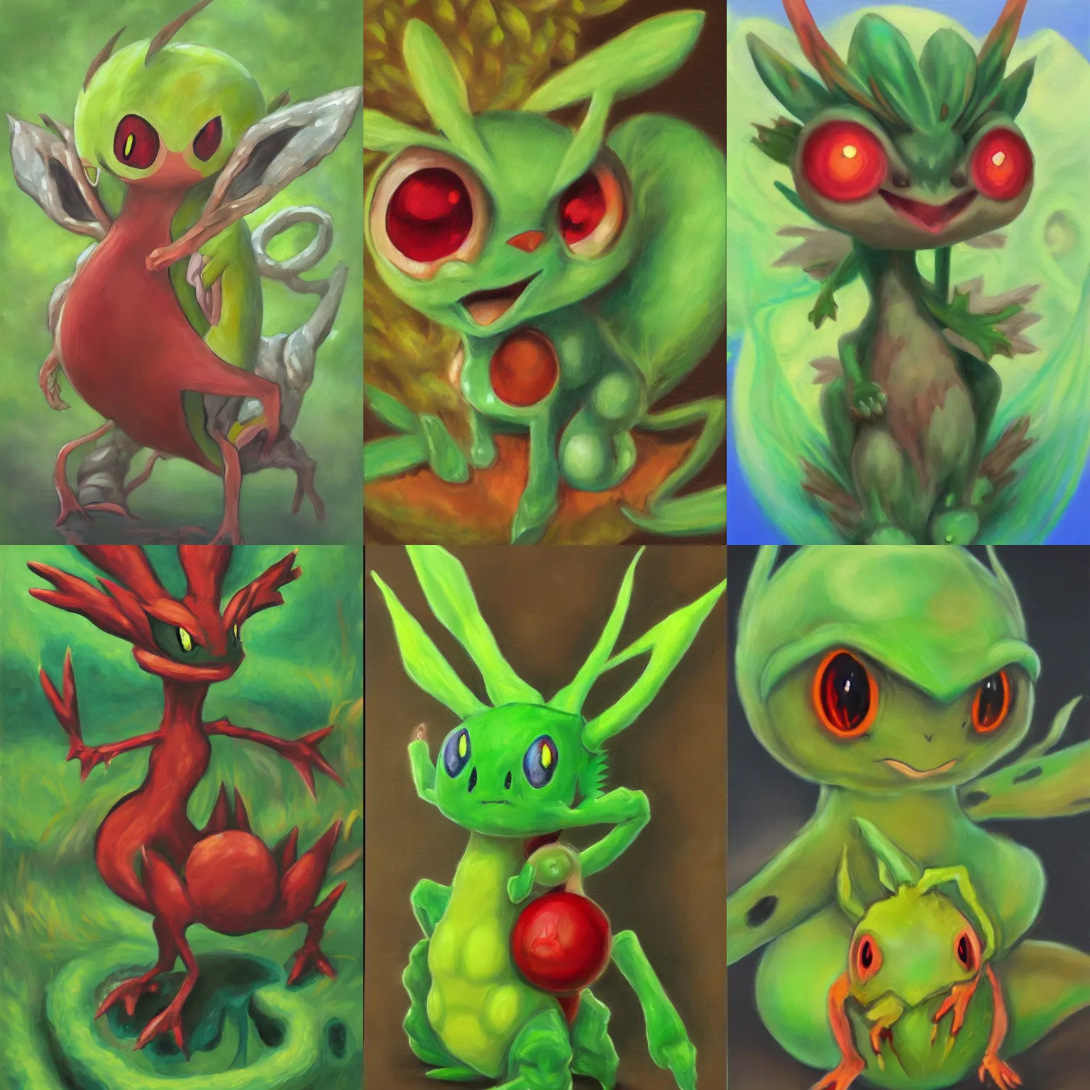 realistic grass starter pokemon