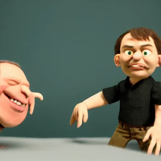 Prompt: rich evans, claymation, stop motion