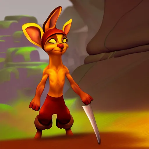 Image similar to daxter from jak and daxter, jak and daxter screenshot, digital art, ps 2