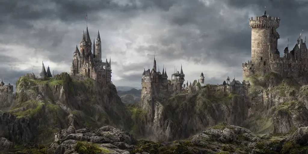 matte painting, castle, dramatic landscape | Stable Diffusion | OpenArt