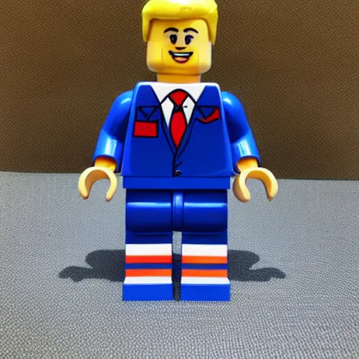 Image similar to donald trump lego figure