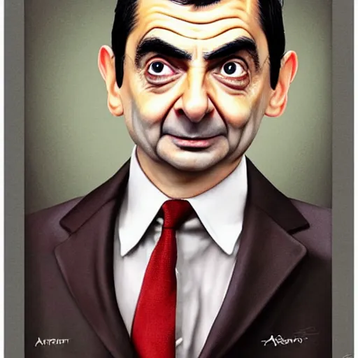 Prompt: mr. bean is willow by artgerm
