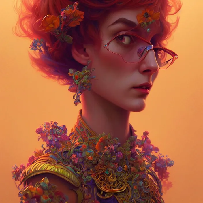 Prompt: psychedelic Pixar character, diffuse lighting, fantasy, intricate, elegant, highly detailed, lifelike, photorealistic, digital painting, artstation, illustration, concept art, smooth, sharp focus, art by John Collier and Albert Aublet and Krenz Cushart and Artem Demura and Alphonse Mucha
