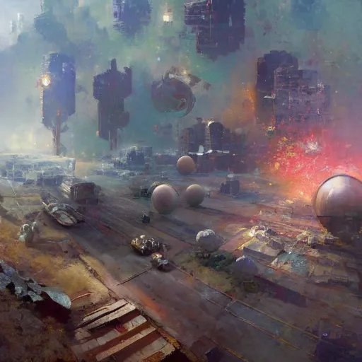 Image similar to a glitch in space time and reality, craig mullins