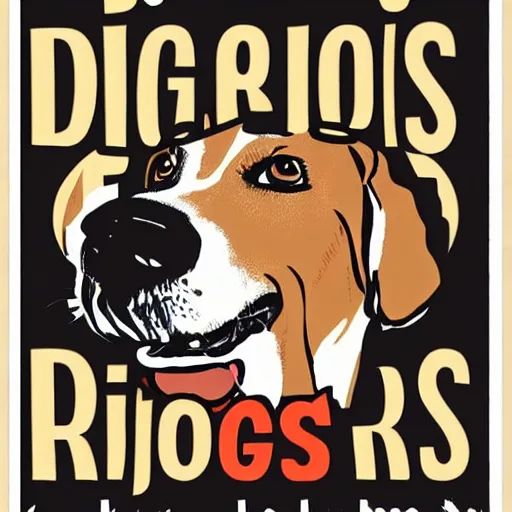 Image similar to dogs have rights poster