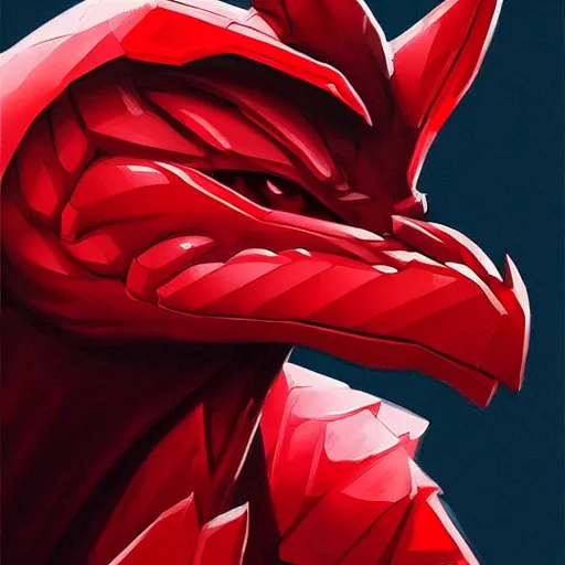 Prompt: female portrait anthropomorphic dragon wearing red clothes the graphic style of Patrick Gleason, detailed art, trending on Artstation, sharp focus, comic art