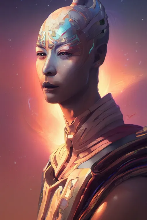 Image similar to portrait of osiris by artgerm, tooth wu, dan mumford, beeple, wlop, rossdraws, james jean, marc simonetti, artstation giuseppe dangelico pino and michael garmash and rob rey and greg manchess and huang guangjian and makoto shinkai