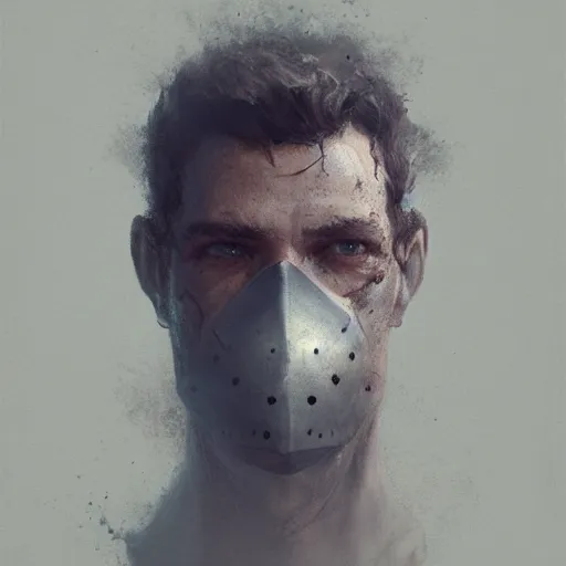 Image similar to tired knight with dust on his face, realistic, 8 k, extremely detailed, cgi, trending on artstation, hyper - realistic render, by greg rutkowski