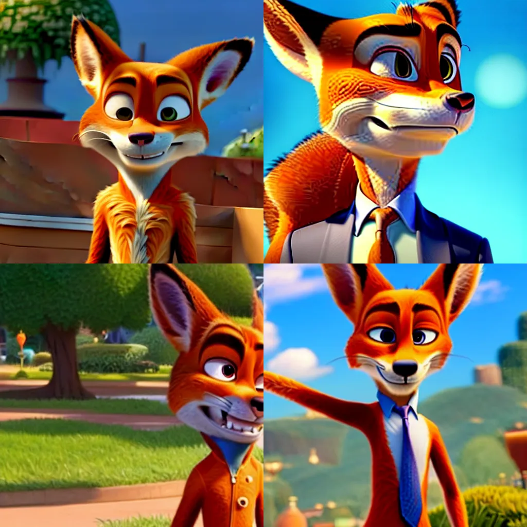 Image similar to Nick Wilde from Zootopia