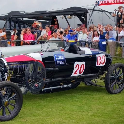 Prompt: the car from The Pinchcliffe Grand Prix