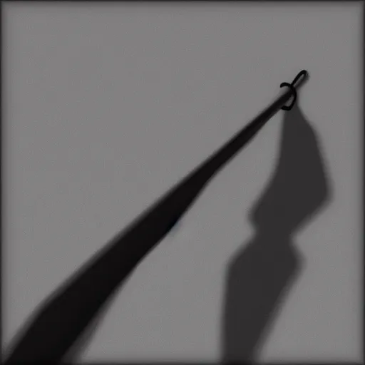 Image similar to longbow made from whispy shadows, digital media, realistic render