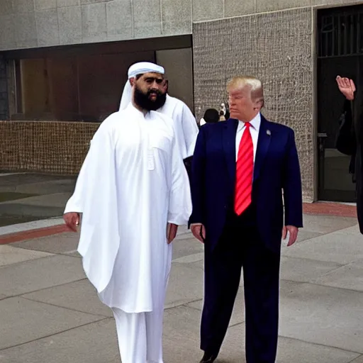 Prompt: trump converting to islam