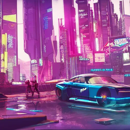 Image similar to cyberpunk 2 0 7 7 night city, drawn in the style of a 9 0 s anime,