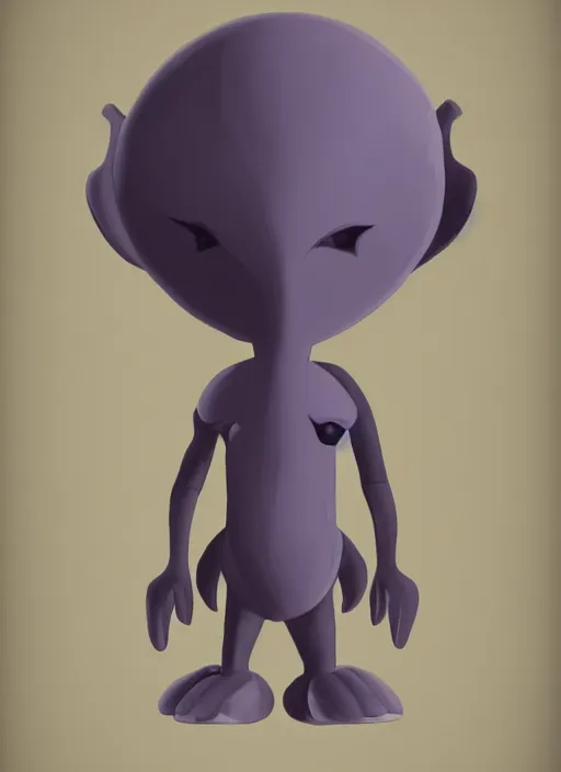 Image similar to the super cutest alien grey you ever did see, concept art, ambient lighting, dynamic lighting