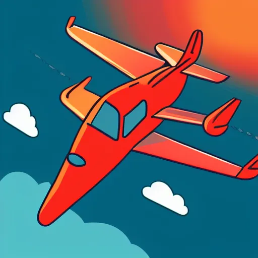 Image similar to airplane illustration vector digital art trending on artstation w 6 4 0