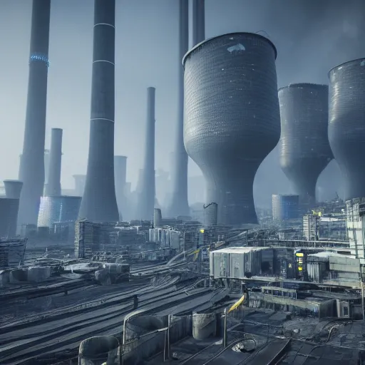 Prompt: A futuristic city in a coal barren industry zone with much pollution, Realistic, HDR, Clear Image, Unreal engine 5,