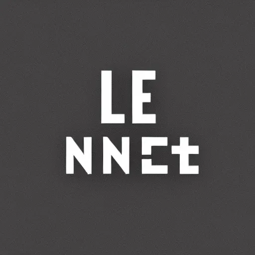 Image similar to logo for l'enfante, black and white, graphic design, clear typography