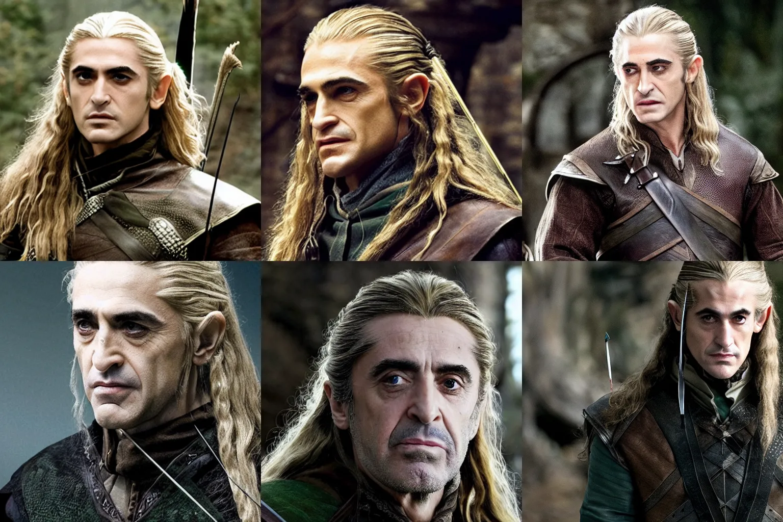 Prompt: Al Pacino as Legolas