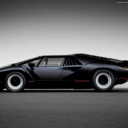 Image similar to “Lamborghini Countach brochure photo, 4K, cinematic”