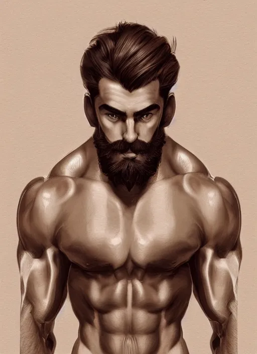 Image similar to gigachad luigi going to the gym by ilya kuvshinov, bodybuilder ernest khalimov, super mario bros symmetrical face concept art, hyper realistic, intricate, elegent, highly detailed, digital painting, concept art, smooth, sharp, focus, illustration, art by artgerm and greg rutkowski and alphonse mucha, artstation