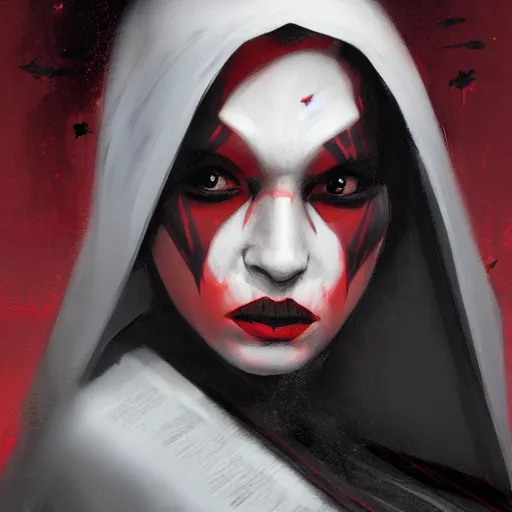 Image similar to portrait of a woman by greg rutkowski, young sith knight darth talon, red and black skin, star wars expanded universe, wearing black robes, she is about 2 0 years old, highly detailed portrait, digital painting, artstation, concept art, smooth, sharp foccus ilustration, artstation hq