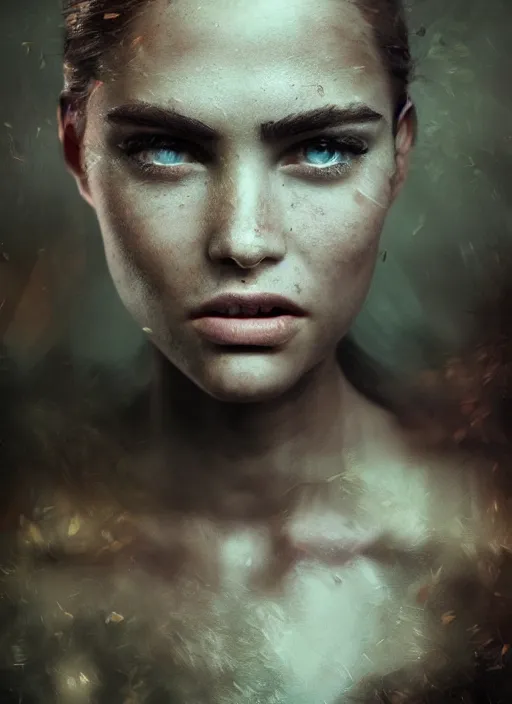 Image similar to sheet of cinematic shot epic portraits, hyper realistic, mood lighting, fantasy, detailed eyebrows, highly detailed, super realistic, perfect lighting pixel sorting