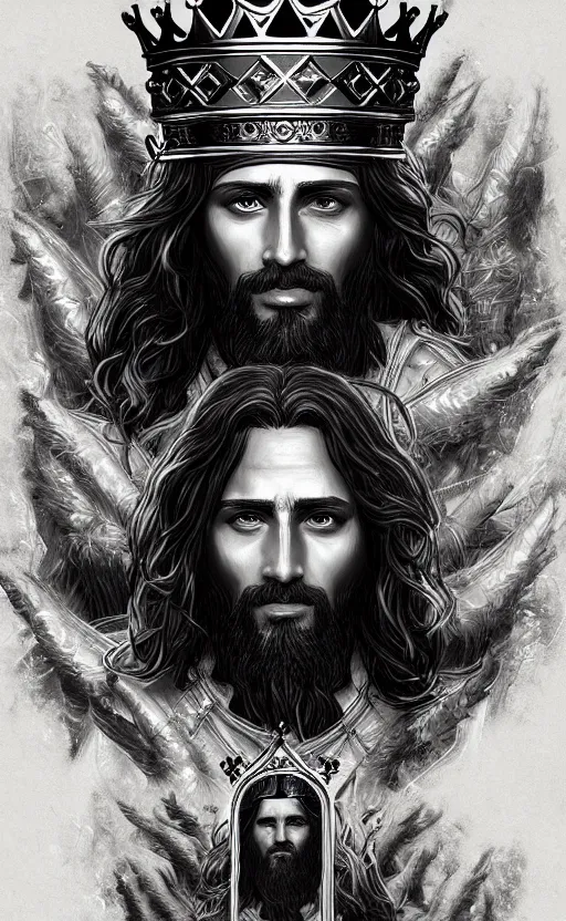 Prompt: The King of Kings, digital art, detailed, trending on artstation