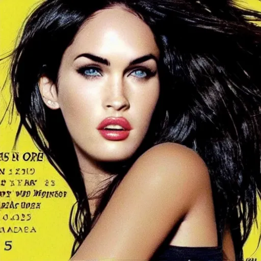 Prompt: us one! dollar!!! alternative! with the face of megan fox