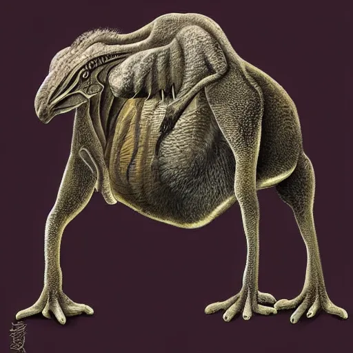 Image similar to flanimals creature, illustrated fictional animal, new flanimal by rob steen