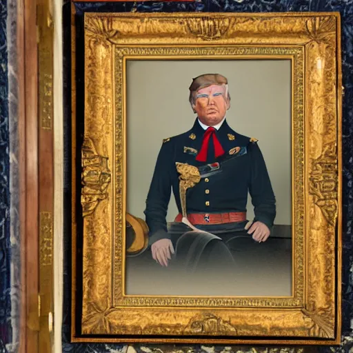 Image similar to trump as a decorated civil war general, portrait