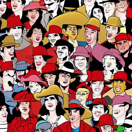 Image similar to carmen sandiego in where's waldo