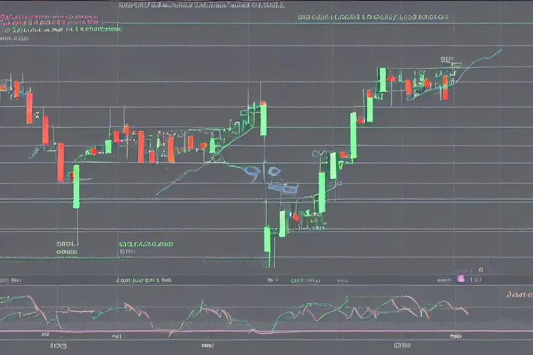 Image similar to stock financial candle chart, 8 k