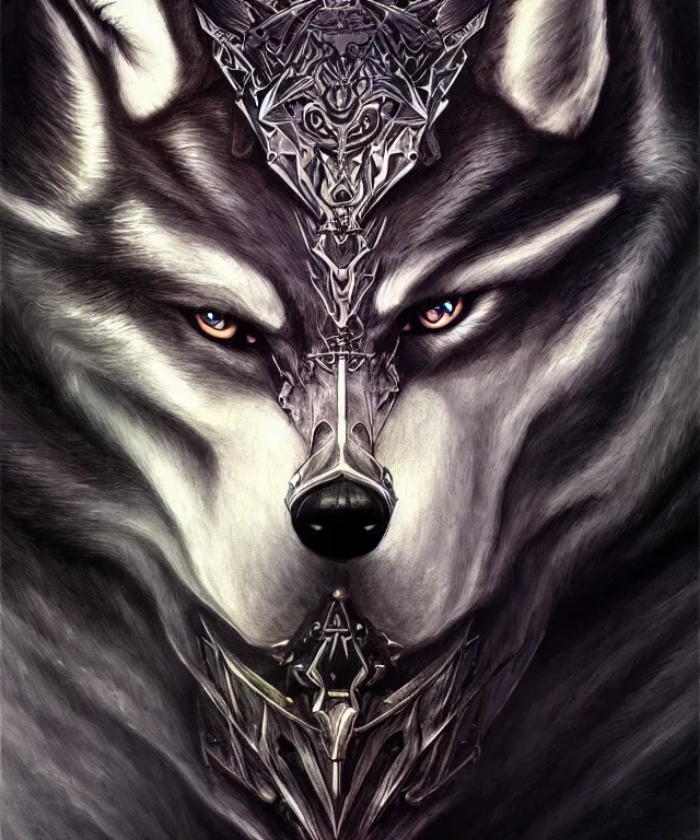 Prompt: dark fantasy, link legend of Zelda twilight Princess portrait morphing into a wolf, dark surrealist , fantasy, intricate, elegant, highly detailed, digital painting, artstation, concept art, smooth, sharp focus, illustration, art by artgerm and greg rutkowski and alphonse mucha