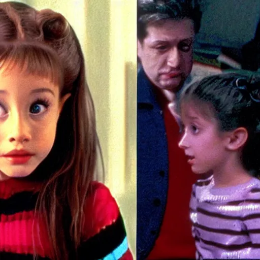 Image similar to ariana grand as a child in home alone movie