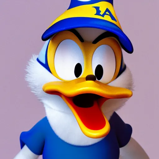 Prompt: donald duck is very sick, portrait, photorealism, octane render, 3 d, hyper detailed.