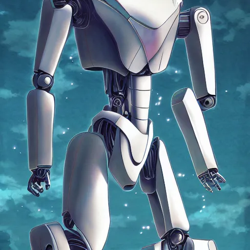 Prompt: a broken robot itself, anime, pencil lines, light watercolour painting, pale sky, beautiful artwork, anime screenshot, tokyo