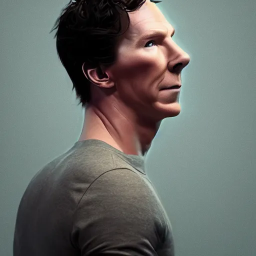 Prompt: hyperrealistic film still of benedict cumberbatch disguised as a cucumber, tall cucumber body, stunning 3 d render, inspired by istvan sandorfi & greg rutkowski & unreal engine, perfect symmetry, dim volumetric cinematic lighting, 8 k octane comprehensive render, extremely hyper - detailed, incredibly lifelike attributes, intricate, real flesh texture, masterpiece, artstation, stunning,