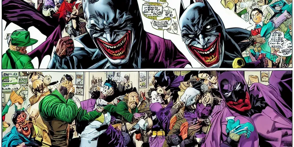 Image similar to “When the menace known as the Joker wreaks havoc and chaos on the people of Gotham, Batman must accept one of the greatest psychological and physical tests of his ability to fight injustice”