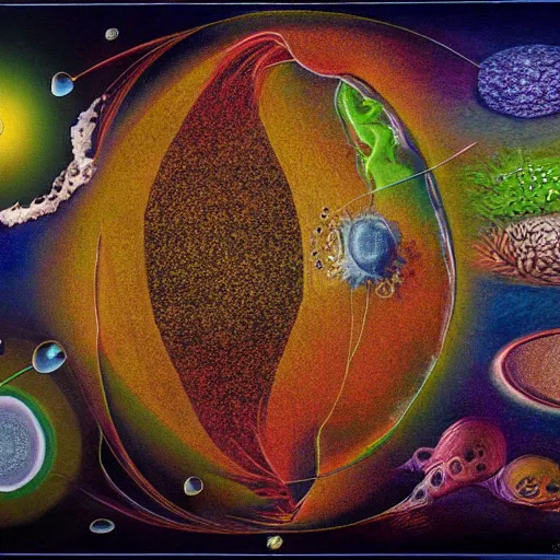 Image similar to the origin of life. by jean michel bihorel