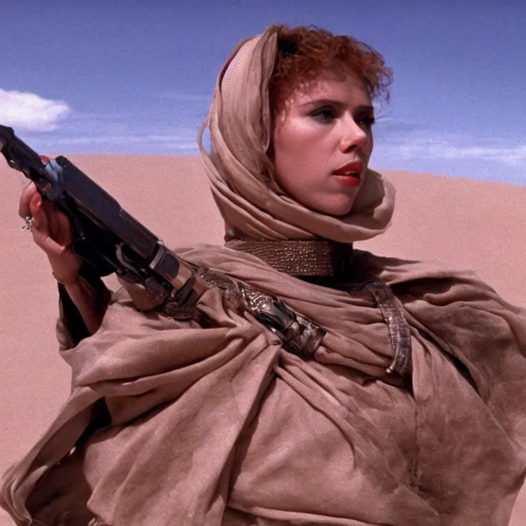 Image similar to a still of Scarlett Johansson in Dune (1984)